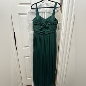 NWT Birdy Grey Elyse XL emerald bridesmaid dress with cutout.